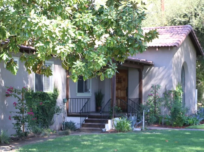 Converted wine cellar studio at our Campus Avenue home in Redlands